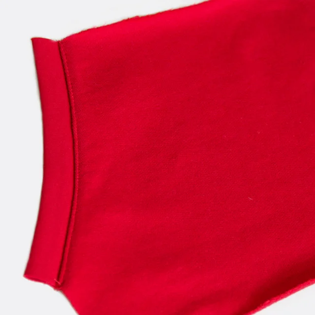 Nähanleitung Kängurutasche Bündchen feststeppen