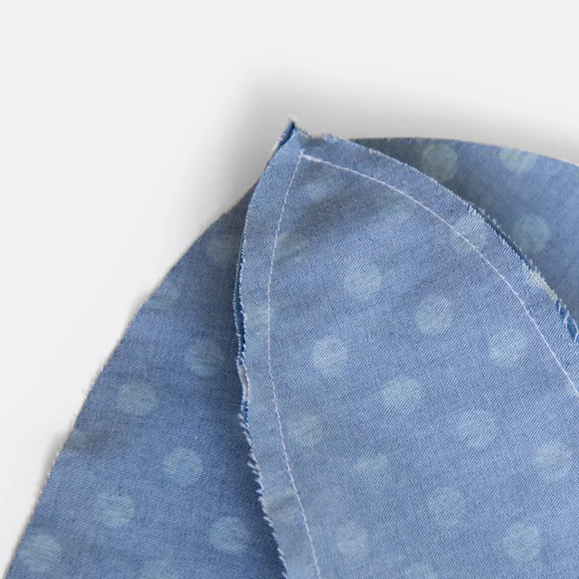 Nähanleitung Sommerhut Schnittteile Spitze zusammennähen