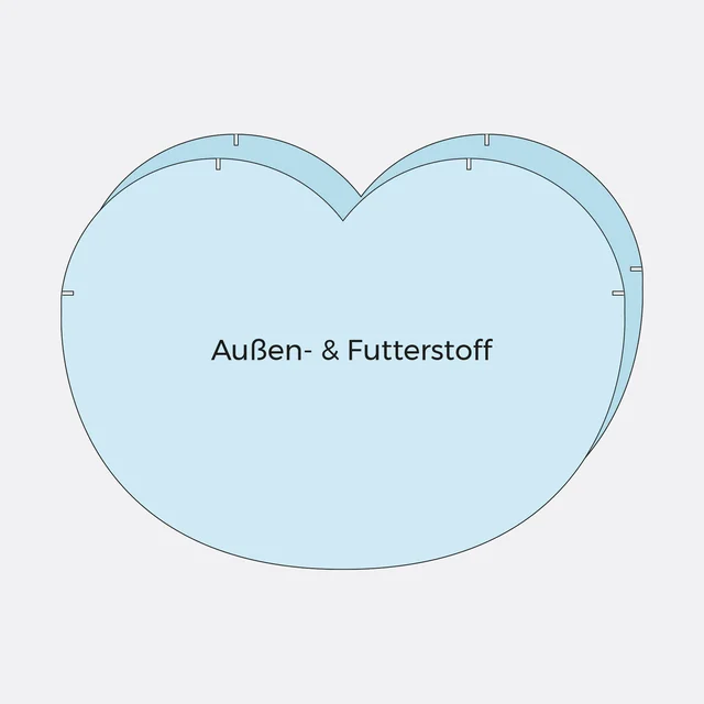 Nähanleitung Eierwärmer Aussenstoff zuschneiden