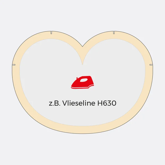 Nähanleitung Eierwärmer Vlieseline zuschneiden