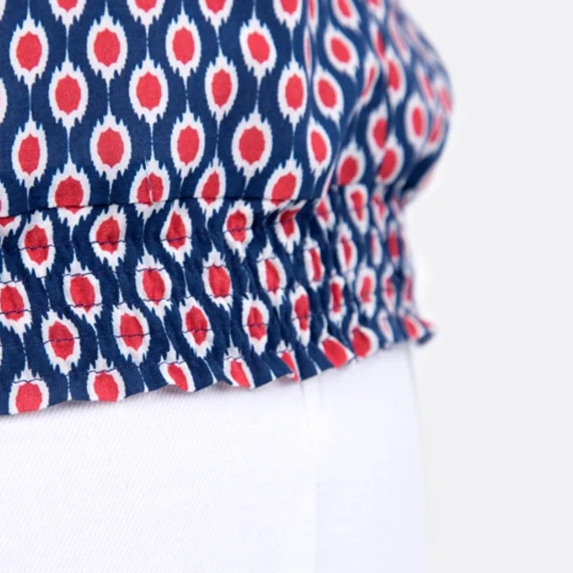 Anleitung Bluse Bund Smoknähte