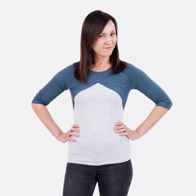 Schnittmuster Anleitung Raglan Bolero Farbkombi