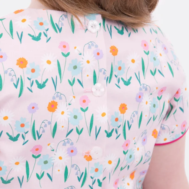 Schnittmuster Kinderkleid Verschluss Knopfleiste nähen