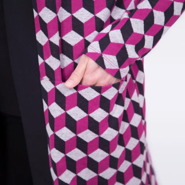 Cardigan mit Eingriffstaschen nähen lernen Cardigan mit Eingriffstaschen nähen lernen