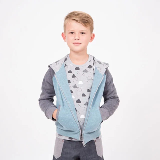 Schnittmuster Kapuzenjacke Kinder Sweatjacke Nähanleitung