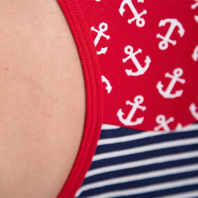 Top Streifen Anker Einfassband nähen