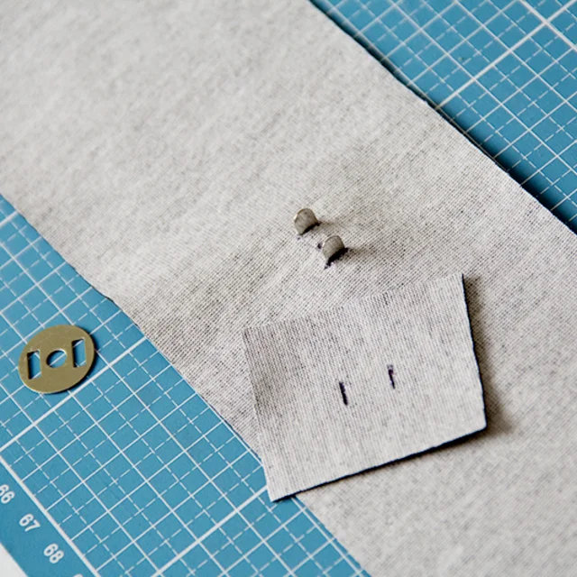 Magnetverschluss anbringen Anleitung Verstärkung rechte Seite