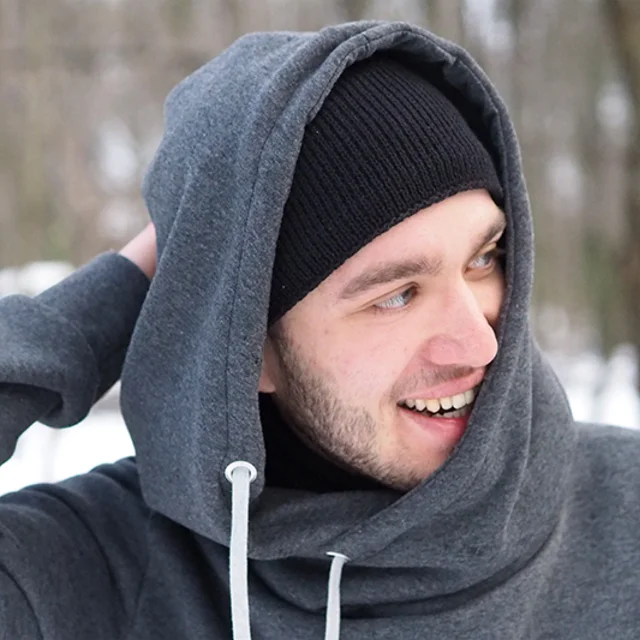 Männer Kapuzenpullover Schnittmuster Kapuze