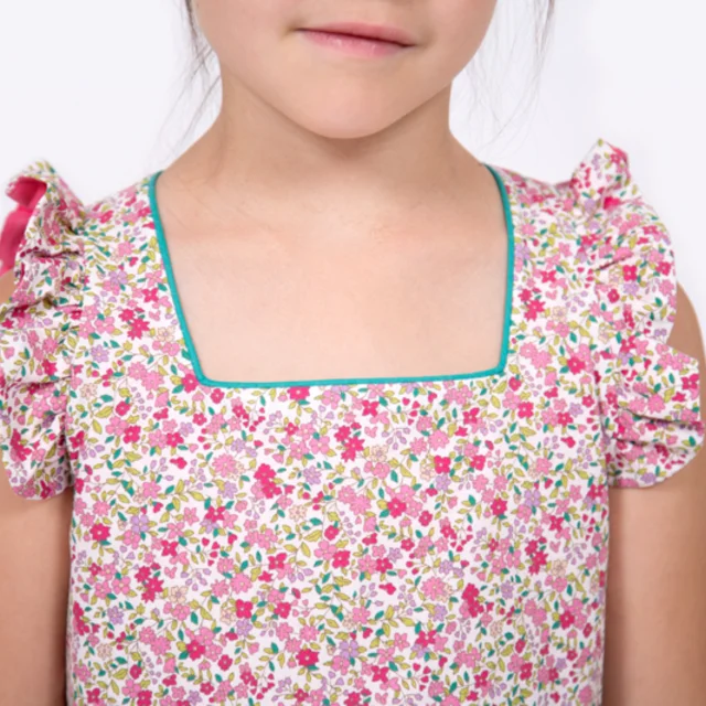 Schnittmuster Kleid Nähanleitung Rüschenärmel DIY