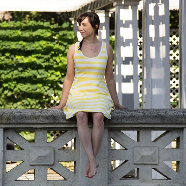 free tutorial skater dress combined with tank top