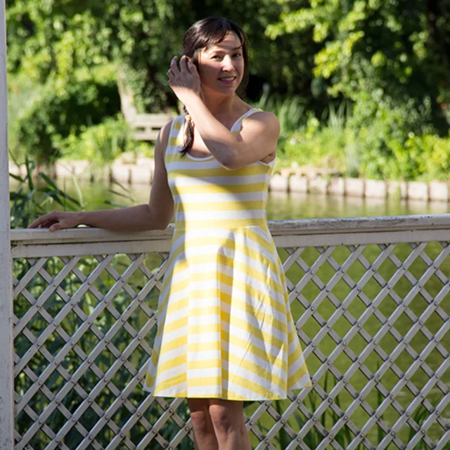 free tutorial skater dress combined with tank top