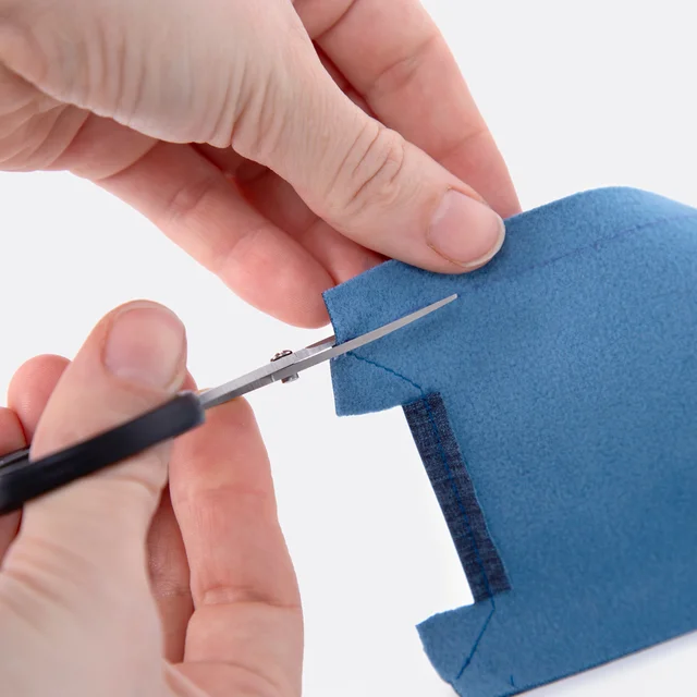 Seite Nahtzugabe zurückschneiden Bauchtasche Handy 