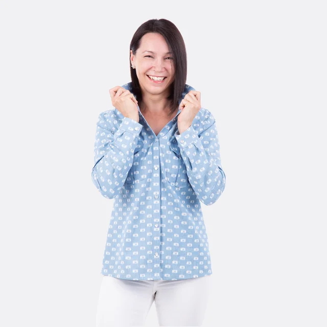 Schnittmuster Hemdbluse Damen Jeanshemd