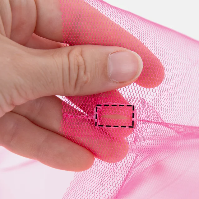 Obstbeutel nähen Nachhaltige Nähideen Öffnung absteppen