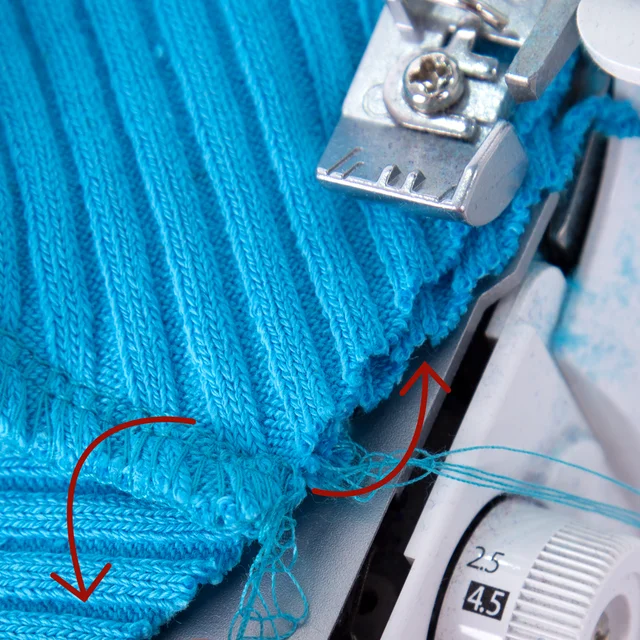 Hipster Beanie nähen: Nähte aufeinandernähen