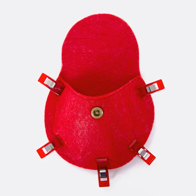 Adventskalender selber nähen - Oberteil feststecken