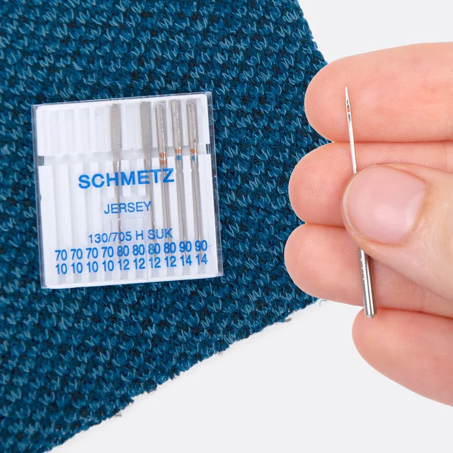 Strickstoff nähen mit Jerseynadel