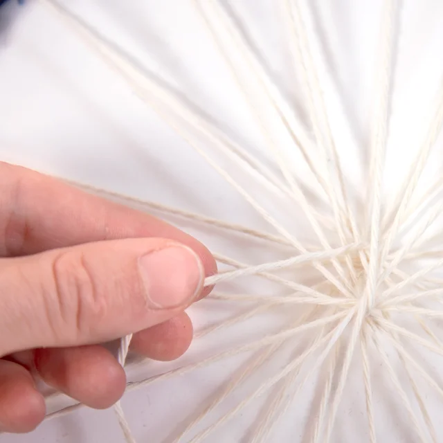 Upcycling Stickrahmen zum Rundweben bespannen 