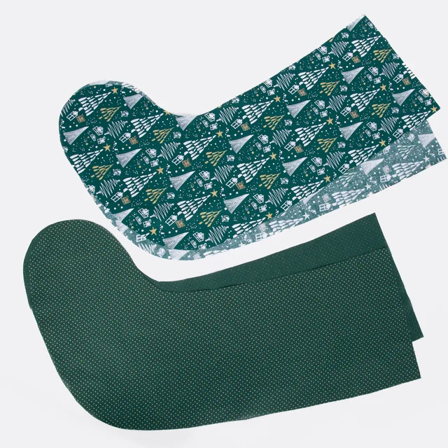 Nikolausstiefel zuschneiden mit Futter