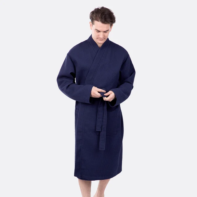 Schnittmuster Bademantel für Herren aus Waffel-Pique selbermachen