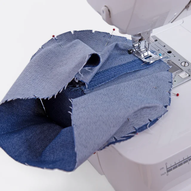 Bucket Hat Deckel und Seitenteil nähen