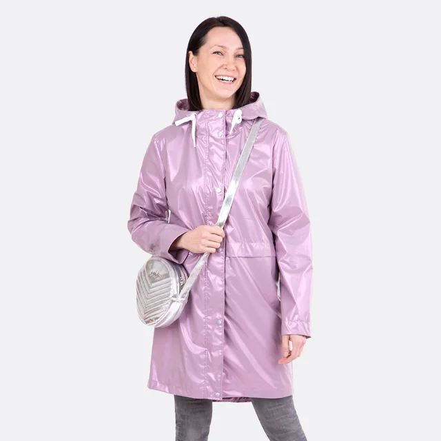 Schnittmuster Lola Regenmantel flieder selber nähen