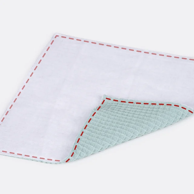 DIY Anleitung Waffeltücher Stoff zusammennähen