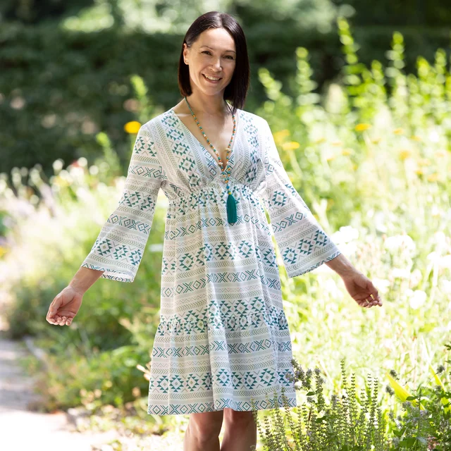 Schnittmuster Tunika Olivia Boho Vibes Stoff Tencel DIY