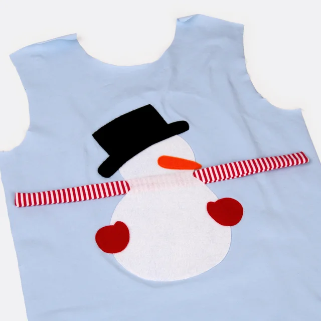 Anleitung Weihnachtsshirt Schneemann gratis Vorlage DIY