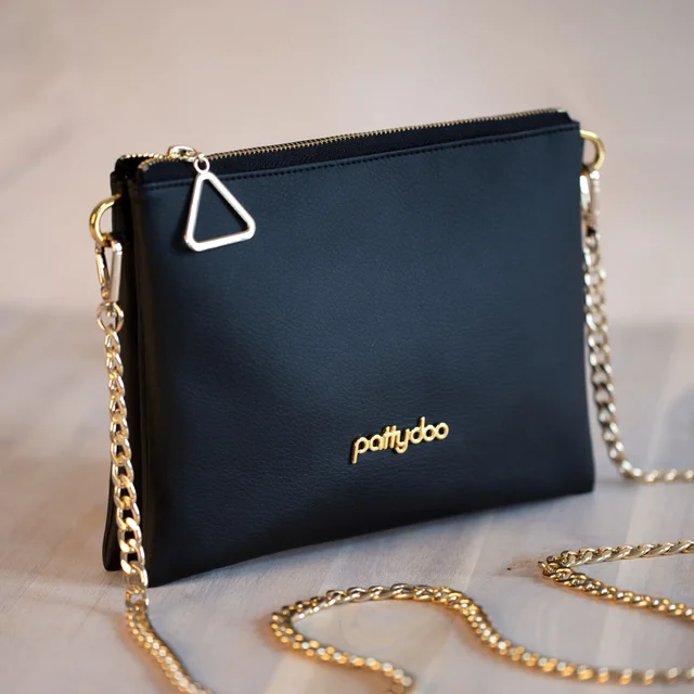 Schnittmuter Lotta Tasche Kunstleder edel schwarz