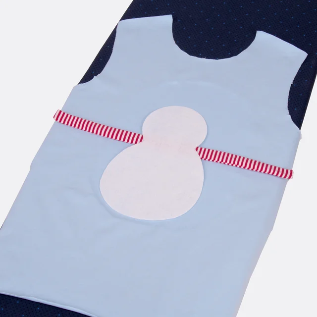 Weihnachtspulli Anleitung Schneemann aufbügeln