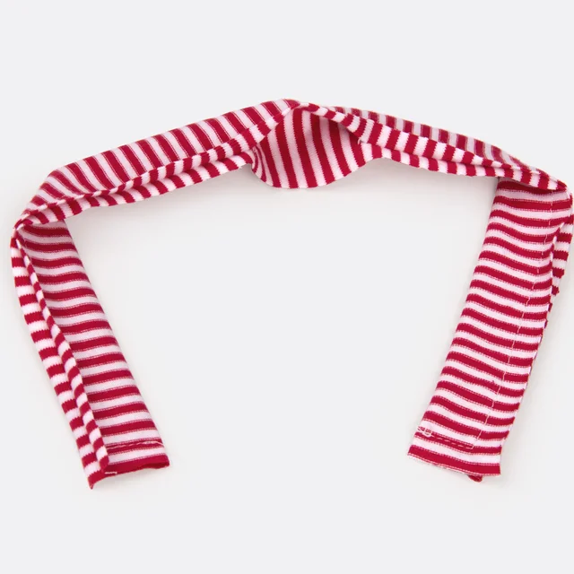 Weihnachtspulli Schneemann Schal Streifen Jersey