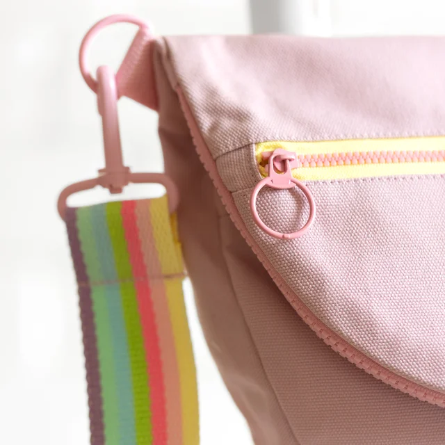 Tasche mit Karabiner D-Ring Rosa