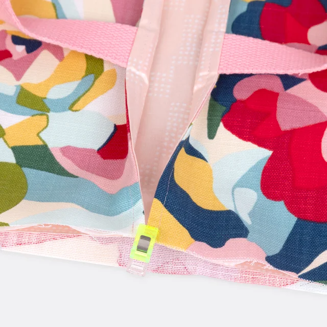 Kuchentasche nähen Stoffklammer