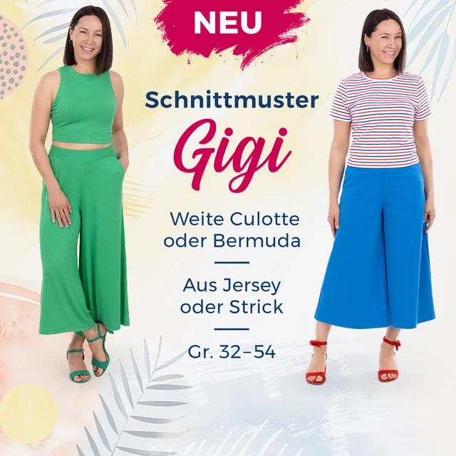Schnittmuster Damen Sommerhose Culotte selber nähen