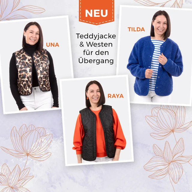 Schnittmuster Teddyjacke und Weste selber nähen