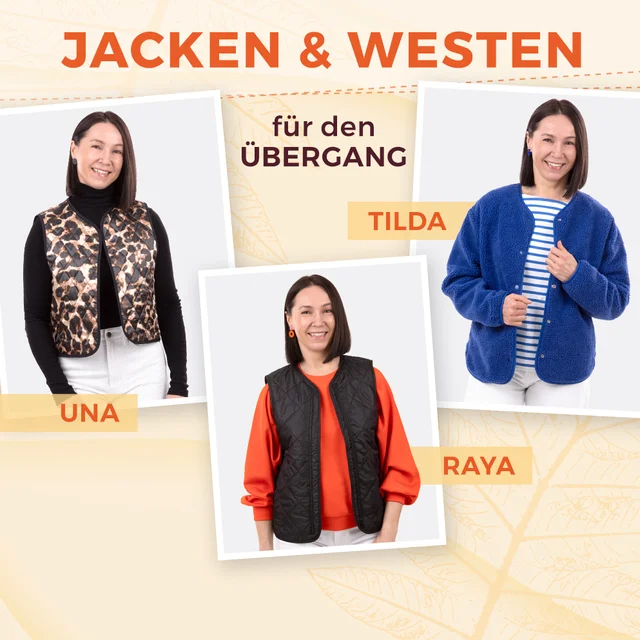 Schnittmuster für Jacken & Westen, Herbstnähideen
